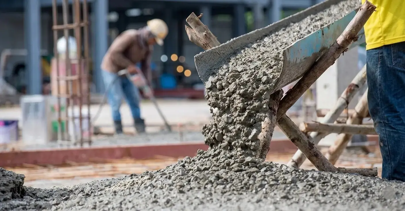 Ready Mix Concrete Delivery pouring